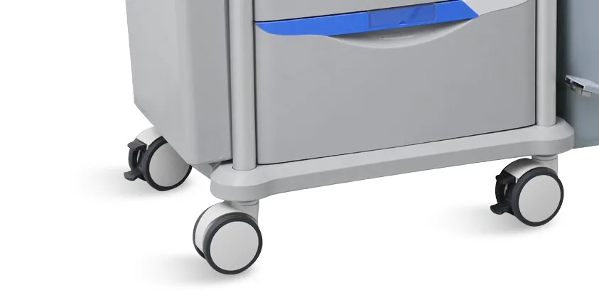 Four-inch silent caster with brake for SK-AT75077A2 anesthesia trolley